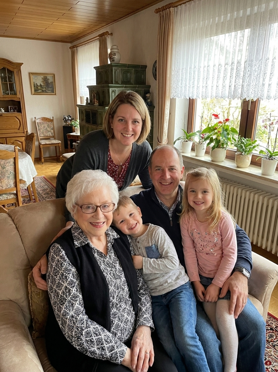 Meine Oma beim Häkeln